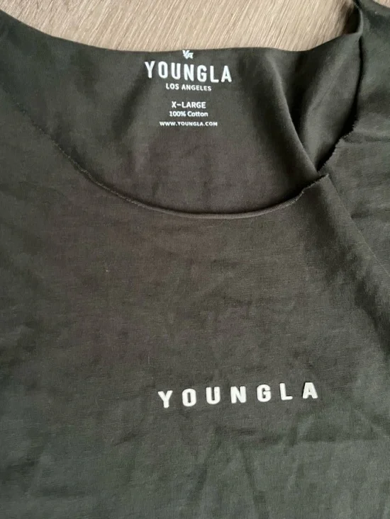 YoungLA Men’s Dark Green tshirt size XL - Picture 3 of 3